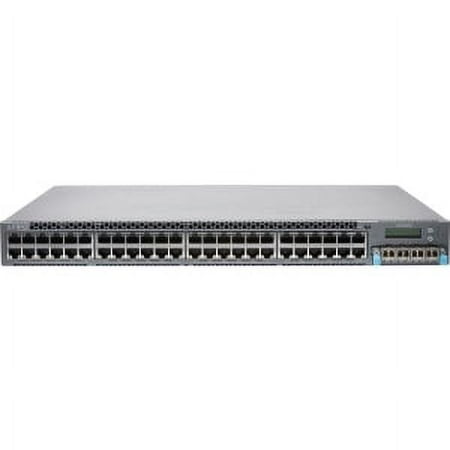 UPC: 0832938063563 | Juniper Networks EX Series EX4300-48T – Switch – L3 – managed – 48 x 10/100/1000 + 4 x 40 Gigabit QSFP+ – front to back airflow – rack-mountable