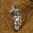 thumbnail image 2 of 925 Sterling Silver Lovely Angel God of Love Cupid Charms Little Pendant TA317 Large Size, 2 of 14