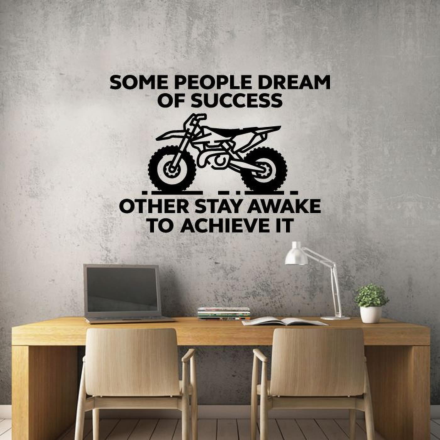 Dirk Bike Some People Dream Of Success Others Stay Awake To Achieve It  Quotes Vinyl Wall Sticker Art Decal Sports Boys Kids Room Design Bedroom  Bike Extreme Sports Wall Sticker Vinyl Size (