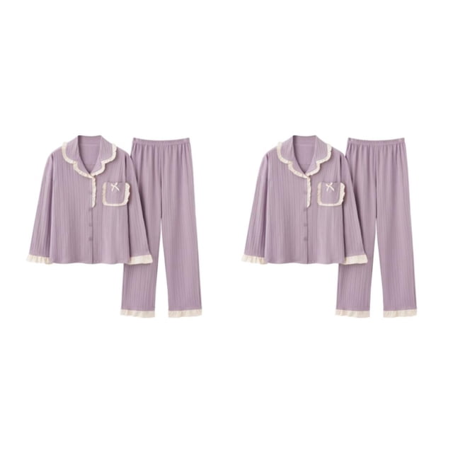 fastboy Ladies Short Pyjamas Sets - Romantic Look Comfortable Fit Flattering Sexy Soft B6804 L,1 2Set