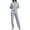 Rhino Gray, variant on Women'S Loose Fit Zip Up Hooded Sweatshirt Minimalist Lazy Casual Commute Athletic Jacket Twilight Rose XXL