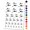 Black, variant on Cartoon Running Man Exercise Water Resistant Temporary Tattoo Set Fake Body Art Collection - Orange