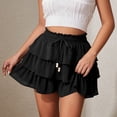 thumbnail image 6 of Taylonsss Womens Spring Summer Casual Fashion Elastic Waist Lace Tiered Cake Skirt Pants Beach Vacation Daily Wear Comfortable Fit for All Seasons, 6 of 8
