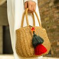 thumbnail image 4 of Tassel Keychain Fashion Multipurpose Key Ring Pendant Pom Pom Tassel Bag Charm, 4 of 7