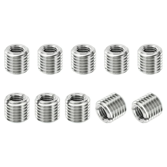 Unique Bargains Adaptateurs Filetage Manchon Réducteur Écrou 10pcs M16x2 Mâle à M10x1.5 Femelle Réparation Insert Écrou 15mm