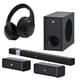 thumbnail image 1 of Combo Home Audio barra de sonido 5.1 con subwoofer inalámbrico STF y Lusso audífonos On Ear inalámbrico BILLBOARD color negro, 1 of 4