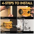 thumbnail image 4 of Door Lock Installation Kit,Door Lock Jig for Metal or Wood Yellow, 4 of 5