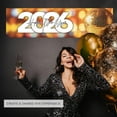 thumbnail image 3 of Koyal Wholesale 47x13 Happy New Year Banner 70s Disco Ball Theme New Years Eve Décor, 3 of 4
