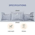 thumbnail image 5 of Mastectomy Pillow - Post Surgery Pillow for Breast Cancer, Recovery Breast Pillow for After Heart Surgery, Breast Reduction & Augmentation, Soft Lightweight Heart Pillow with Pockets, Grey Stars, 5 of 6