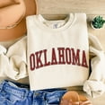 thumbnail image 5 of Oklahoma Crewneck Sweatshirt, Vintage Sports College Style Pullover for Women and Men, 5 of 6