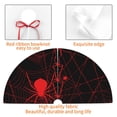 thumbnail image 3 of KLL 48" Christmas Tree Skirt Red Spider On The Web Xmas Tree Skirts Mat for New Year Xmas Holiday Party Indoor Outdoor Home Decoration, 3 of 5