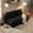 Black, variant on Leumius Corduroy Loveseat, 2-Seater Floor Sofa,Armless Legless Compressed Sofa Couch for Living Room, Small Apartment, Bedroom,Black