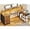Rustic Brown, variant on SEDETA L Shaped Desk with 4 Drawers and Storage Shelves, L Shaped Gaming Desk with LED Lights & Power Outlets, Computer Desk with Shelves & Drawer, Corner Desk Home Office Desk, Rustic Brown