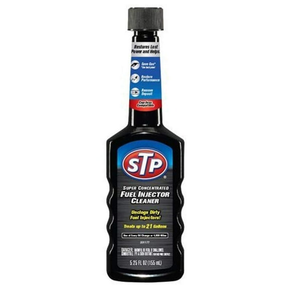 STP Injecteur de Carburant Super Concentré, Injecteur de Bouteille Débouche Injecteurs de Carburant Sale, 5.25 Oz, 2 Unités