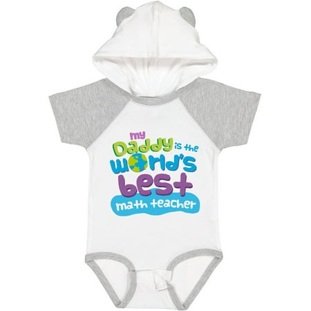 

Inktastic My Daddy is the World’s Best Math Teacher Gift Baby Boy or Baby Girl Bodysuit