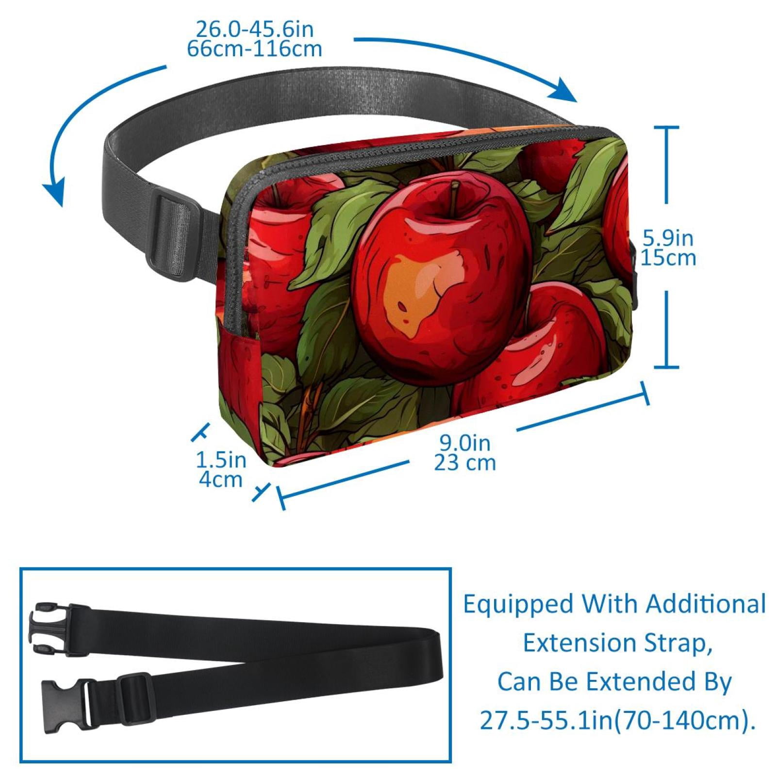 Fruit Lightweight Adjustable Waist Pack with Extension Strap - Unisex Running Belt Fanny Pack