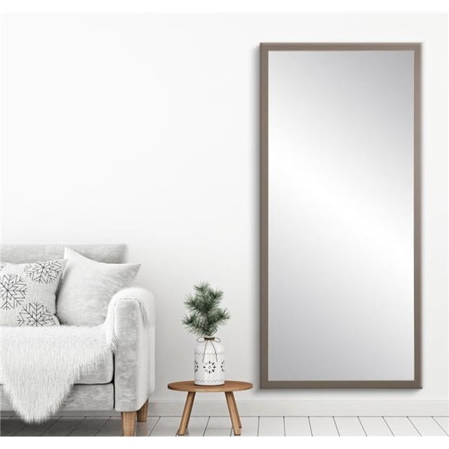 BrandtWorks Miroir de Sol Gris Mat Moderne 29.5 x 68.5 Po. BM070T