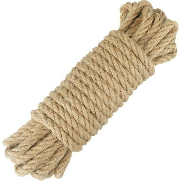 Easy Knotting Hemp Rope, 10mm X 10 Meters Tight Braid Construction Strongest Natural Fiber, High Quality Natural For Heavy Duty Multipurpose Diy Projects Weather Resistant
