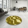 thumbnail image 4 of Ahgly Company Machine Washable Indoor Rectangle Transitional Dark Bronze Brown Area Rugs, 2' x 5', 4 of 7