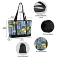 thumbnail image 2 of FORMRS Canvas Laptop Tote Bag for Women with 15.6" Computer Compartments Shoulder Handbag, Green Lemon Plaid, 2 of 7