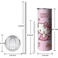 thumbnail image 5 of Kitty Tumbler for Adults Water Bottle Double Wall Kitty Cups for Kids 20 oz Pink Coffee Mug Kitty Stuff Cat Insulated Cup Gifts for Girl Women, 5 of 6