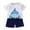 White, variant on Luvoko Toddler Kids Sports Clothing Sets Lion Boys Tshirt Sleepwear Shorts Boys Casual Clothes (Dark Green,18-24 Months)