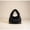 Black, variant on Women’s Faux Fur Hobo Shoulder Bag With Chain Strap Soft Plush Purse
