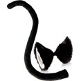 thumbnail image 1 of Juego De Orejas Y Cola De Gato Zefei Wu Negro Cosplay Halloween, 1 of 5