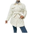thumbnail image 2 of Vedolay Warm Winter Coats Open Front Cardigan Coat Knit Coats for Women White,L, 2 of 5