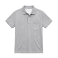 thumbnail image 2 of Odeerbi Camisas de Golf de Niños Botón de Solapa de Color Sólido Camisas de Tenis de Manga Corta Uniforme Escolar Con Bolsillo, 2 of 8