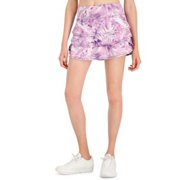MSRP $30 Id Ideology Womens Jungle Printed Tiered Skort Purple Size XS