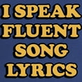 thumbnail image 2 of CafePress - I Speak Fluent Song Lyrics Maternity Dark T Shirt - Maternity Dark T-Shirt, 2 of 3