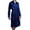 Dark Blue, variant on Men's Long Sleeve Satin Bath Robe High Waisted Sleepwear Silk Long Robes Summer Thin Fall Soft Sleeping House Comfy Satin Black X-Large