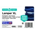 Home Logic XL Lamper Plastic Laundry Basket 2.5 Bushel, Soft Silver