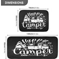 thumbnail image 3 of Happy Camper Black Kitchen Mats Kitchen Rugs Runner Laundry Rug Non Slip Floor Door Mats Soft Doormats Carpet Home Decor Set of 2, 3 of 6