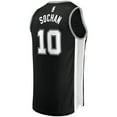 thumbnail image 3 of Men's Fanatics Jeremy Sochan Black San Antonio Spurs Fast Break Replica Player Jersey - Icon Edition, 3 of 3