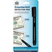 Nadex Counterfeit Pen, Easy Swipe - Gold for Real, Black for Fake, Detect Counterfeit Bills (1 Pack)
