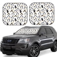 thumbnail image 1 of Wukai Cute Penguins Car Front Windshield Sun Shade,Sun Visor Shield Block Automotive Interior Protector Blocks UV Rays-Small, 1 of 6