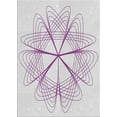 thumbnail image 1 of Ahgly Company Machine Washable Indoor Rectangle Transitional Lavender Purple Area Rugs, 8' x 12', 1 of 7