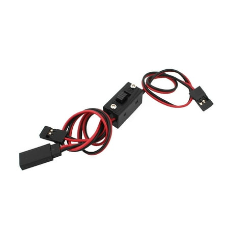 Futaba Crystal - ON/OFF Power Supply Switch 3 Cable Wire 2 x JR Male 1 x Futaba Female Connector