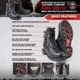 thumbnail image 2 of Milwaukee Motorcycle Clothing Co. Men's Throttle Black Leather Motorcycle Boots, MB440 10.5, 2 of 10