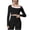 Black, variant on Ladies Casual Solid Fashion Pullover Patchwork Bra Cup Drawstring Yoga Running Workout Crop Shirts