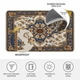 thumbnail image 4 of Boho Ethnic Doormat Outdoor Entrance 24"x36", Vintage Bohemian Traditional Floral Classic Absorb Moisture Dirt Door Mats, Non-Slip Rubber Backing Floor Mats Indoor, Low-Profile Front Door Rugs, 4 of 9