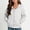 White, variant on Kids Polka Dot Hoodie Zip-Up Fleece Lined Sweatshirt Jacket Outdoor Coat White 11-12 Years