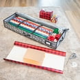 thumbnail image 6 of Hold N' Storage Wrapping Paper Storage Container. Fits up to 27 Rolls 1.37" Diam. Gray with White Snowflakes, 6 of 9