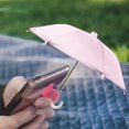 thumbnail image 4 of Soporte para paraguas para smartphone, parasol con ventosa, ajustable, ligero y bonito Rosado, 4 of 9