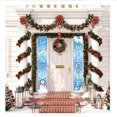thumbnail image 2 of Matsuzay 1 par de carteles navideños, letrero de porche de Navidad, cartel de puerta de Navidad de tela Oxford, decoración de fiesta para colgar en la Kits de decoración para fiestas mi Matsuzay HA000240-05B, 2 of 6