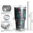 thumbnail image 6 of 30oz Dark Blue Christmas Pattern Tumblers Stainless Steel Tumbler with Lid and Straw,Vacuum Insulated Double Wall Travel Tumbler Cups Mug with Cleaning Brush for Coffee,Tea, 6 of 7