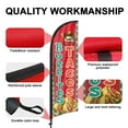 thumbnail image 4 of QSUM Tacos Burritos Sign Feather Flag with Pole Kit,7FT Tacos Burritos Decoration Display, Tacos Burritos Business Sign,Tacos Burritos Swooper Flag, 4 of 8
