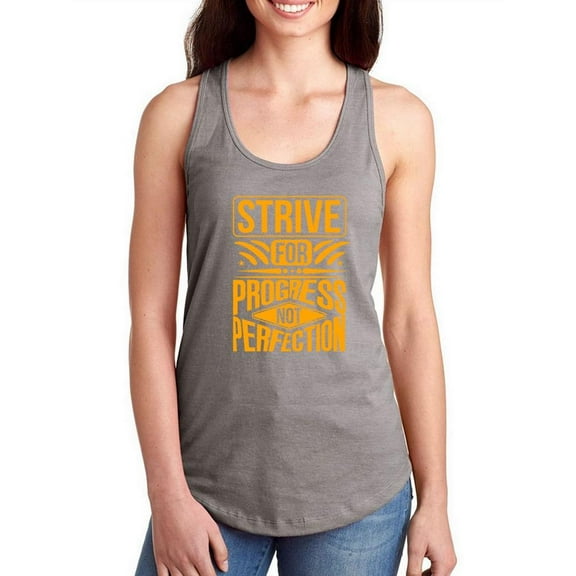 Strive For Progress Racerback Tank Women -Image by Shutterstock, Female Small